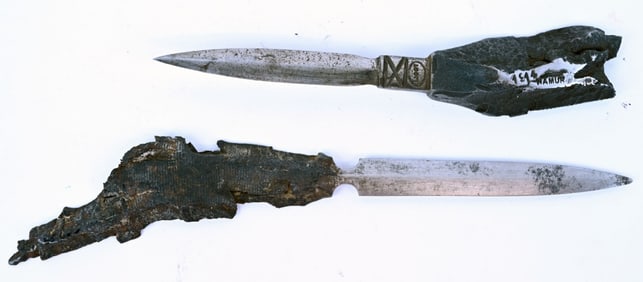 WWI IMPERIAL GERMAN TRENCH ART KNIFE 1914 NAMUR