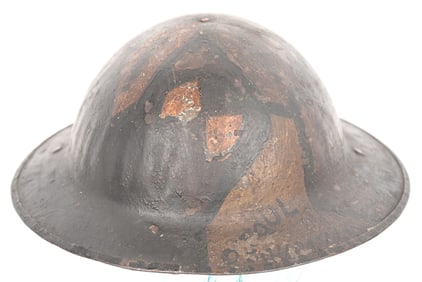 WW1 35TH DIVISION DIARY CAMO PAINTED HELMET WWI