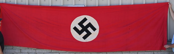 WWII NAZI GERMAN NSDAP FLAG OR BANNER WW2