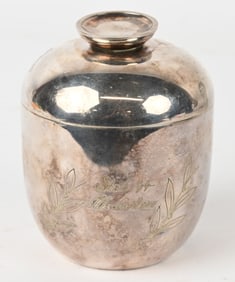 WWII NAZI GERMAN SS SILVER CONTAINER WW2