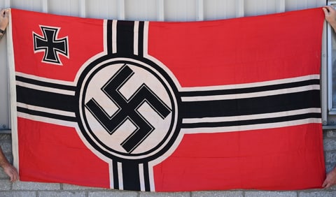 WWII NAZI GERMAN KRIEGSMARINE BATTLE FLAG 150X250
