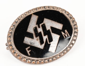 WWII NAZI GERMAN SS LAPEL PIN MARKED D 56358 WW2