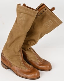 WWII NAZI GERMAN WAFFEN SS TROPICAL BOOTS WW2
