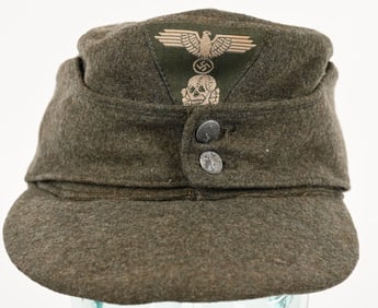 WWII NAZI GERMAN WAFFEN SS EM/NCO'S M43 FIELD CAP