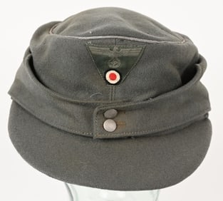 WWII NAZI GERMAN ARMY OFFICERS M43 FIELD CAP WW2