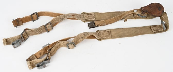 WWII NAZI GERMAN ARMY TROPICAL COMBAT Y STRAPS WW2