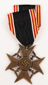 WWII NAZI GERMAN SPANISH CROSS NEXT OF KIN MEDAL