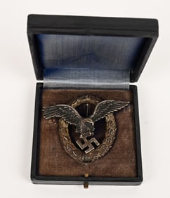 WWII NAZI GERMAN LUFTWAFFE PILOT BADGE BSW NAMED