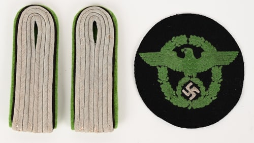 WWII NAZI GERMAN PANZER POLICE WRAPPER INSIGNIA