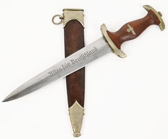 WWII GERMAN SA DAGGER W/ SCABBARD BY WELTERSBACH