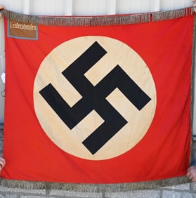 WWII NAZI GERMAN NSDAP ORTS FLAG LEUTERSHAUSEN WW2