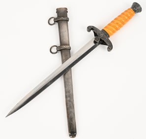 WWII NAZI GERMAN OFFICERS DAGGER BY EICKHORN WW2