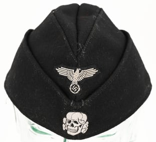 WWII NAZI GERMAN WAFFEN SS PANZER M40 OVERSEAS CAP