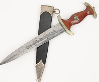 WWII NAZI GERMAN NSKK DAGGER BY EUGEN SCHEIDT