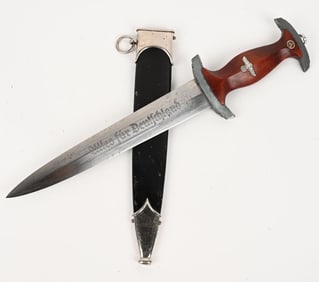 WWII NAZI GERMAN NSKK DAGGER BY PUMA w/ SCABBARD