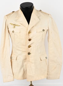 WWII NAZI GERMAN KRIEGSMARINE TROPICAL TUNIC U-190
