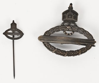 WW1 IMPERIAL GERMAN NAVY ZEPPELIN BADGE WWI