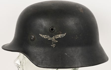 WWII NAZI GERMAN LUFTWAFFE M40 COMBAT HELMET SE64
