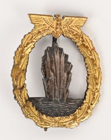 WWII NAZI KRIEGSMARINE MINESWEEPER'S WAR BADGE WW2