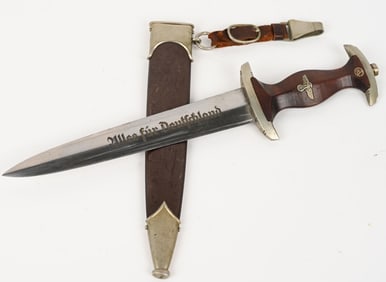WWII NAZI GERMAN SA DAGGER H.C.H. KROM VERY RARE