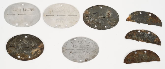 WWII NAZI GERMAN GEBIRGSJÄGER DOG TAG LOT WW2