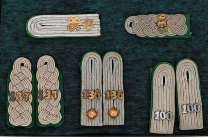 WWII NAZI GERMAN GEBIRGSJÄGER SHOULDER BOARDS LOT