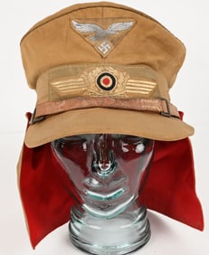 WWII NAZI GERMAN LUFTWAFFE HERMANN MEYER CAP WW2