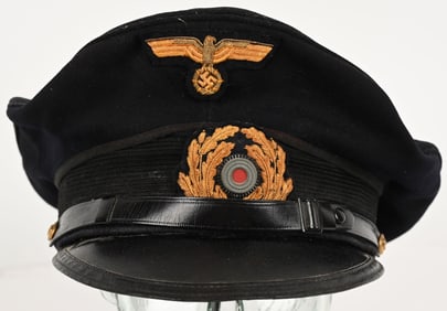 WWII NAZI GERMAN KRIEGSMARINE OFFICERS VISOR HAT
