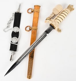 WWII NAZI GERMAN KRIEGSMARINE DAGGER FW HOLLER WW2