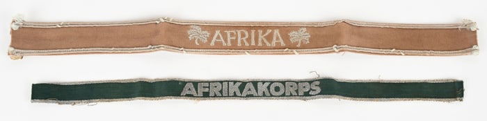 WWII NAZI GERMAN AFRIKA AFRIKAKORPS CUFFTITLE LOT