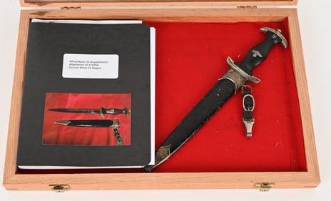 WWII NAZI SS DAGGER #ed ALFRED BAUER GROUND RÖHM