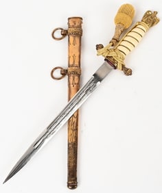 WWII NAZI GERMAN KRIEGSMARINE DAGGER EICKHORN WW2