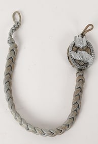 WWII NAZI GRADE ONE PANZER MARKSMEN'S LANYARD WW2