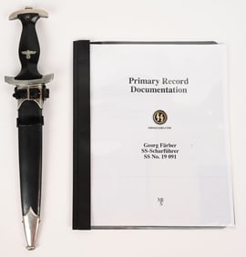 WWII NAZI SS M33 GROUND RÖHM DEDICATION DAGGER WW2