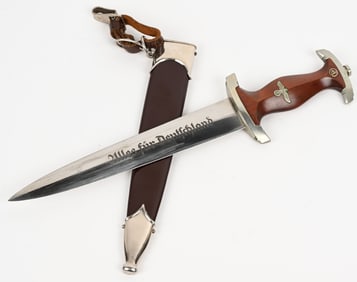 WWII NAZI GERMAN SA DAGGER HUGO LINDER DELTAWERK