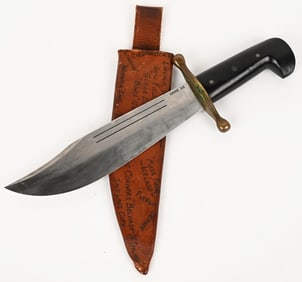 WWII US CASE XX V-44 SURVIVAL KNIFE W/ SCABBARD