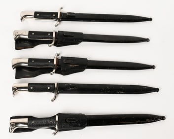 WWII NAZI GERMAN DRESS BAYONET LOT OF 5 WW2