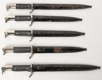 WWII NAZI GERMAN DRESS BAYONET LOT OF 5 WW2