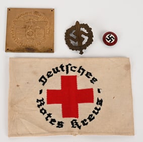 WWII NAZI GERMAN LOT NSDAP BADGE NSKK AWARD DRK