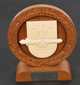 WWII NAZI GERMAN KRIEGSWINTERHILFSWERK PLAQUE WW2
