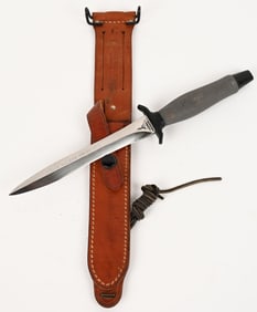 VIETNAM NAMED GERBER FIGHTING KNIFE BLACK WIDOW