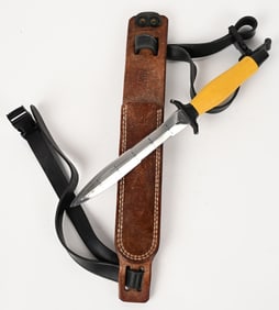 1971 YELLOW HANDLE GERBER MK 2 DIVE KNIFE