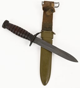 WWII US BLADE MKD M3 FIGHTING KNIFE ROBESON WW2