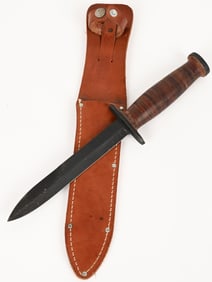 WWII US CASE STRAIGHT GUARD M3 FIGHTING KNIFE WW2