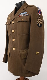 WWII 10TH MOUNTAIN DIVISION JACKET W SKI DISK WW2