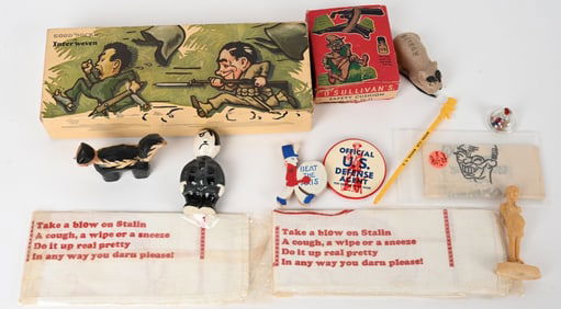 WWII ANTI AXIS GERMAN ITALIAN & JAPANESE LOT WW2