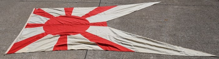 WWII IMPERIAL JAPANESE NAVY COMMODORE RANK FLAG
