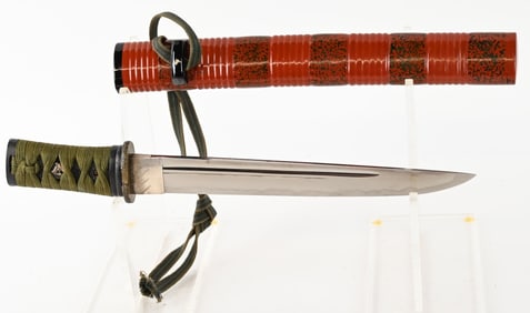 JAPANESE TANTO SIGNED TANG NARATAROKANEKAGE