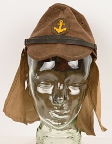 WWII JAPANESE NAVAL LANDING FORCES FIELD CAP WW2