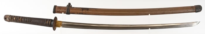 WWII JAPANESE LANDING FORCES KATANA w/ SIGNED TANG